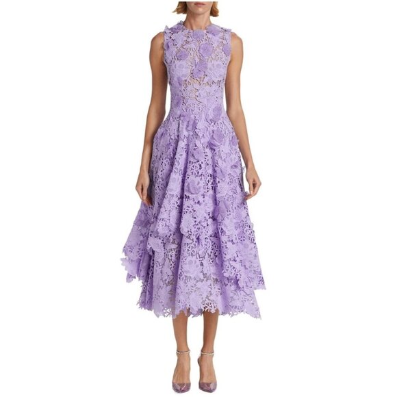 JASON WU COLLECTION GUIPURE COTTON MIDI DRESS SIZE S/M NEW - Picture 1 of 16